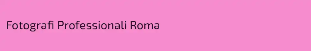 Fotografi Professionali Roma